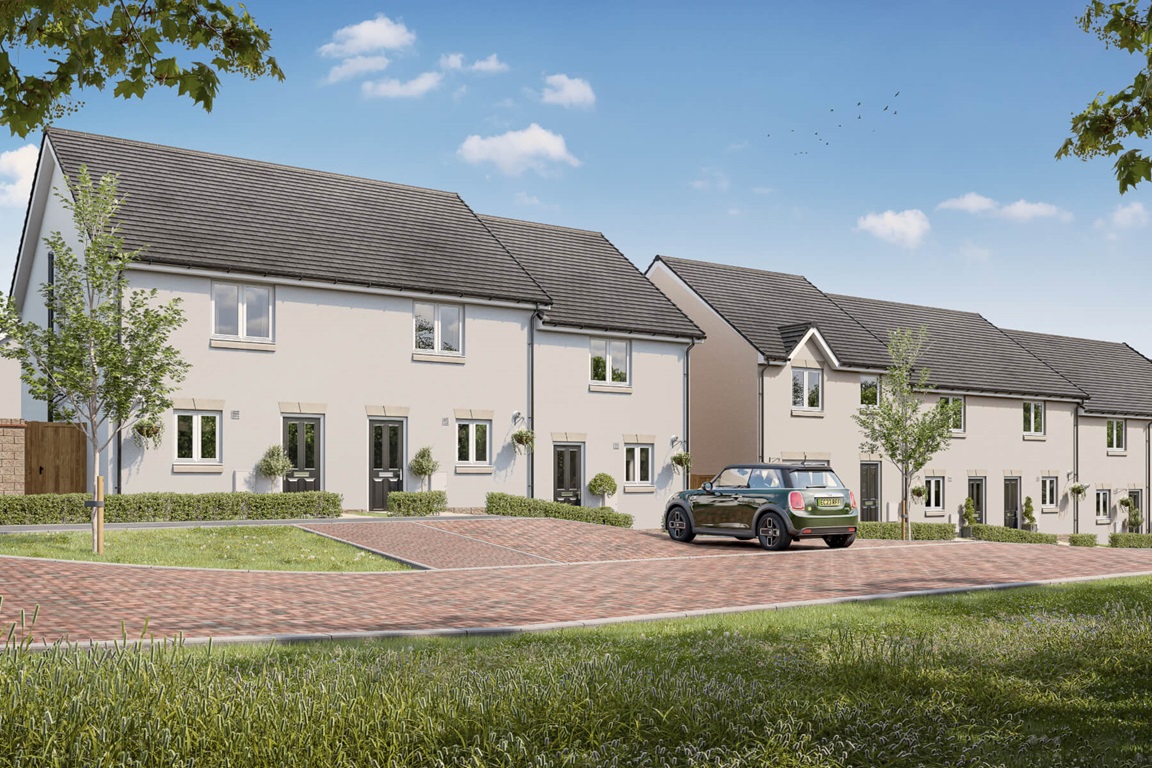 Farrier Fields CGI street scene